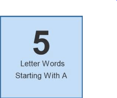 5 Letter Words Starting With a